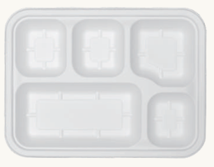 Bagasse Moulded Fibre Meal Tray — Sunwhale Exports